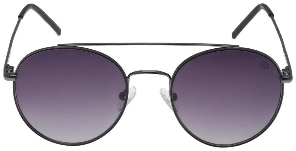 

GIO COLLECTION Metal UV Protected Round Frames For Men