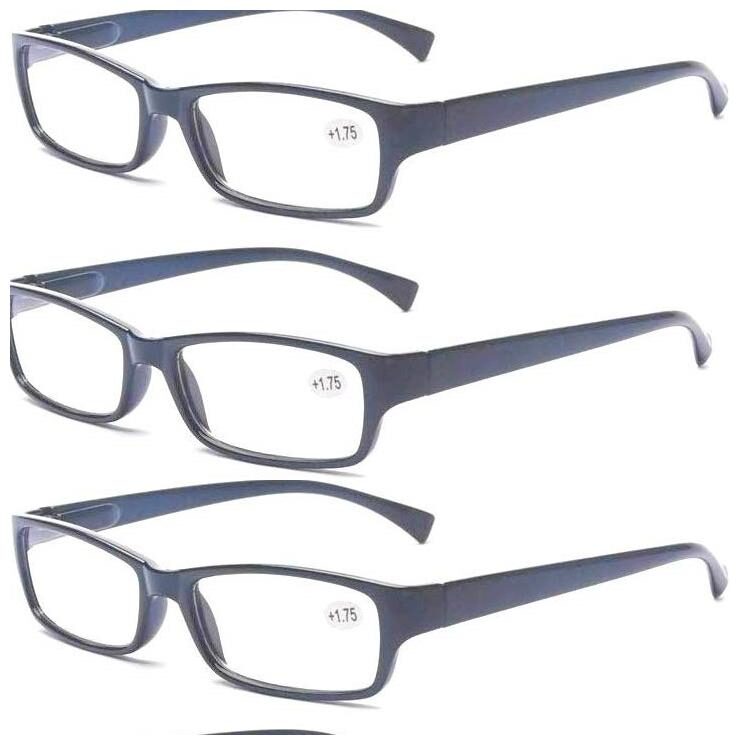

GlamCity Power Reading Glasses for Men and Women 1 0 Pack of 4