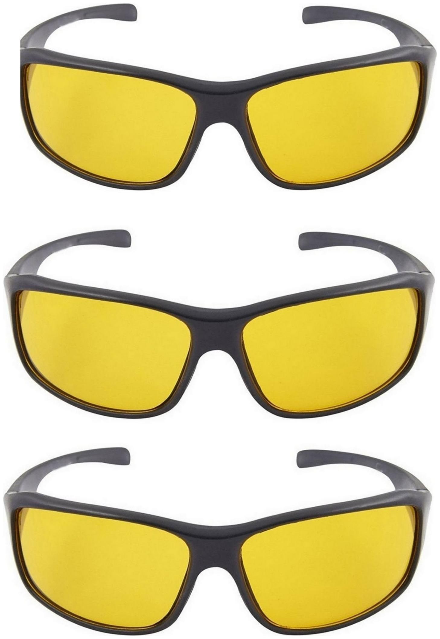 

GlamCity Sports NightVision Sunglasses Combo Pack of 3