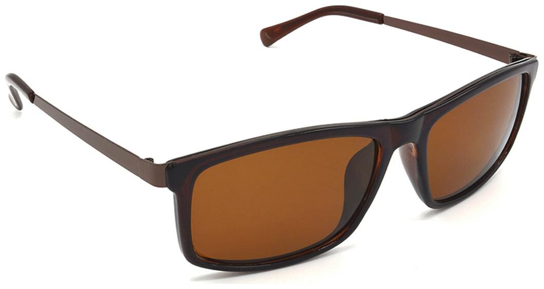 

HRINKAR Brown Rectangle Polarized Sunglasses ( HRS426-BWN-BWN )