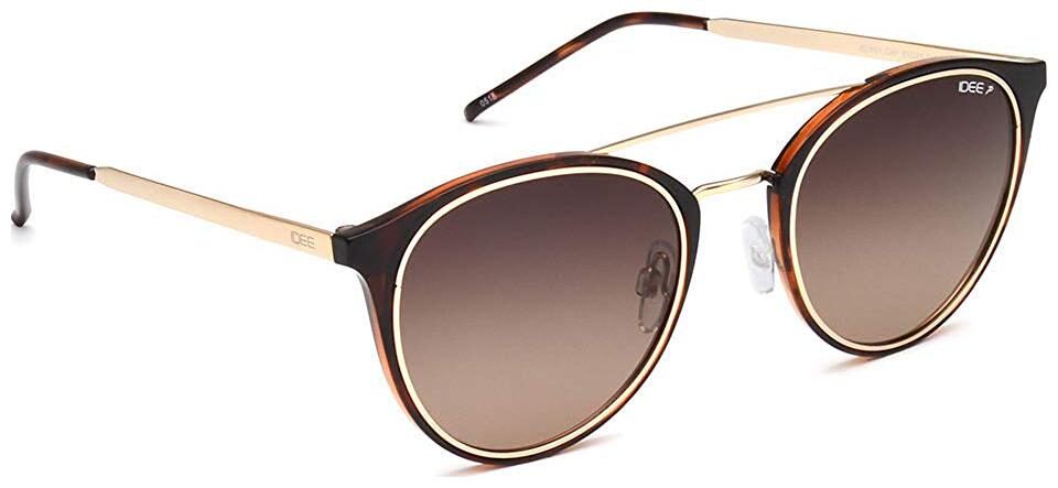 

IDEE Polarized Round Men s Sunglasses - (IDS2451C4PSG 51 Brown Gradient Color Lens)