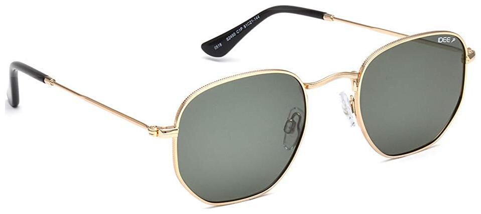 

IDEE Polarized Square Men s Sunglasses - (IDS2450C1PSG 51 Green Color Lens)