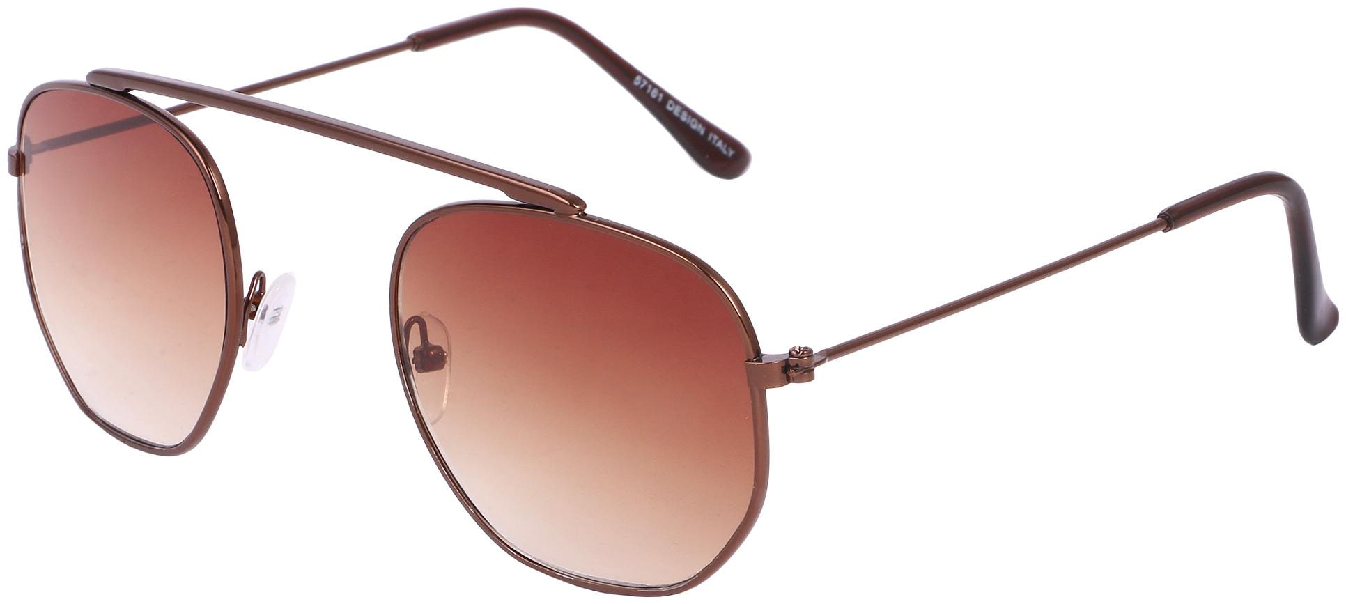 

Ivonne Copper - Brown Gradient Unisex Round Sunglasses