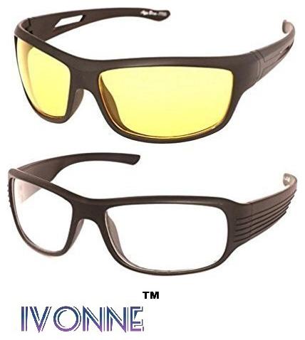 

Ivonne Night Vision Unisex Driving Sunglasses Combo (Nightvisioncombo 55 Yellow White)