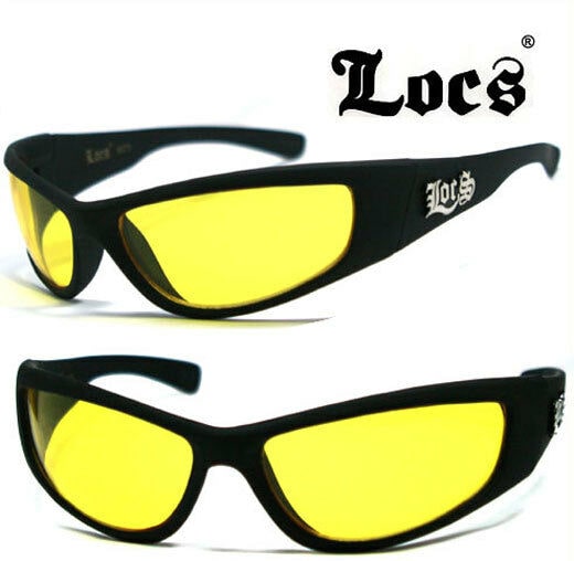 

Locs Authentic Gangster Biker Motorcycle OG Style Wrap Around Sunglasses LC53