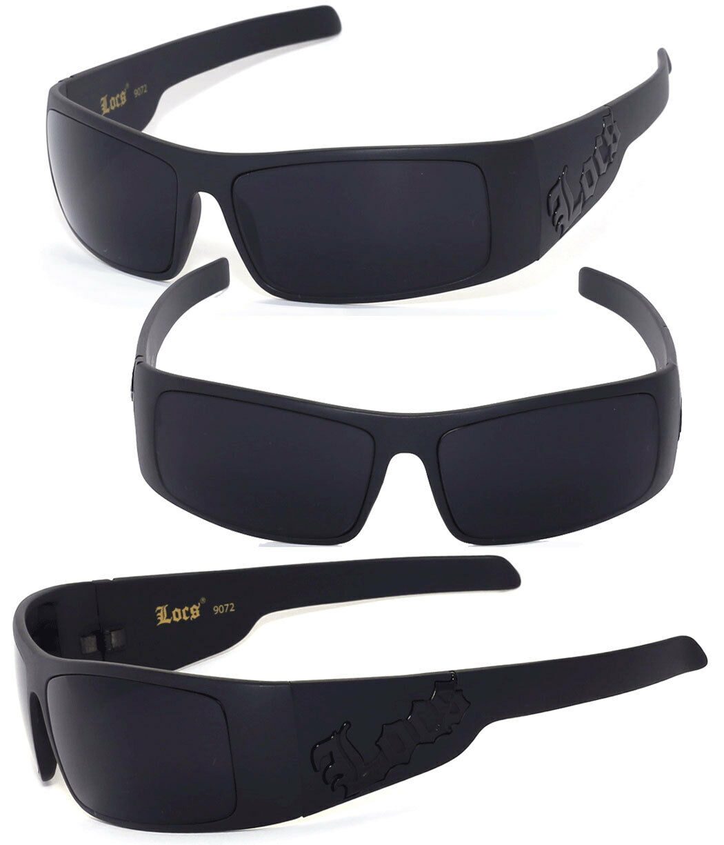 

Locs Authentic Gangster Biker Motorcycle OG Style Wrap Around Sunglasses UV400
