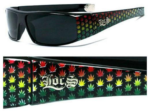 

Locs Authentic Sunglasses Smoke Lenses Motorcycle OG Style Black UV400