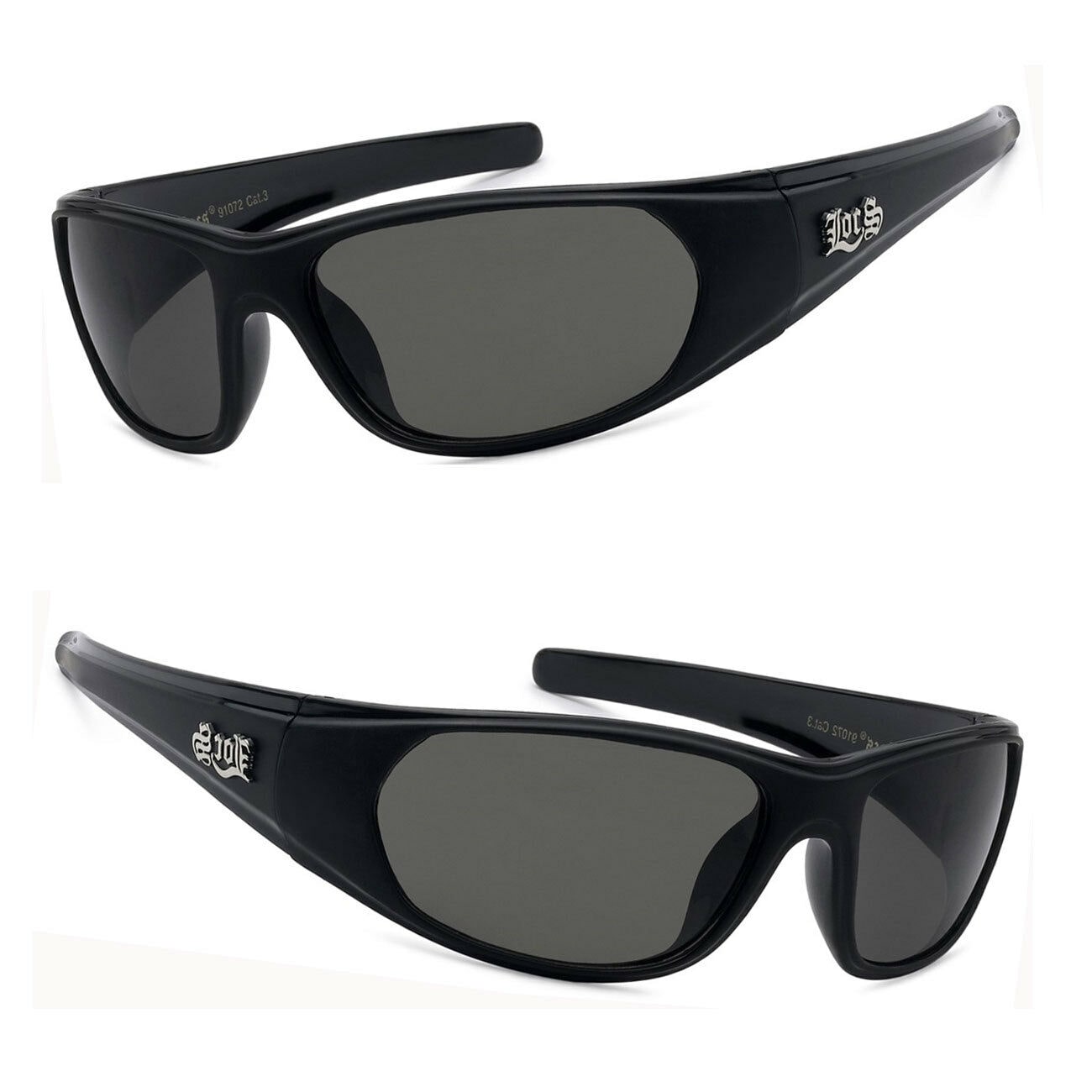 

LOCS Mens Biker Gangsta Wrap Sports Sunglasses UV Protectioin 2 Tone Color LC93