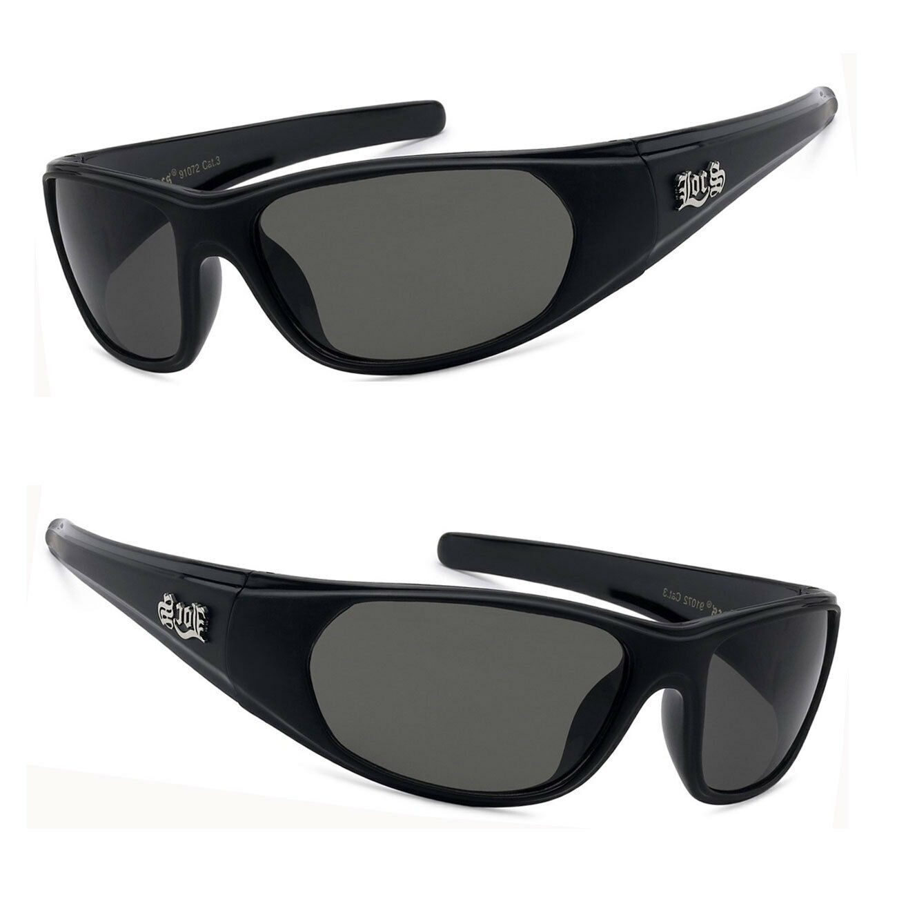 

Locs Mens Sunglasses Gangster Shasdes 2 Tones (Matte Black Shiny Black) LC93