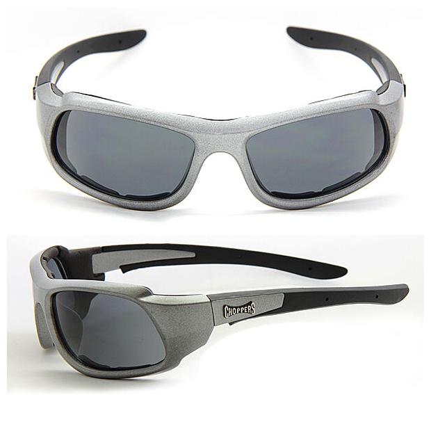 

Mens Choppers Bikers Riding Foam Padded Motorcycle Sunglasses - Silver C48