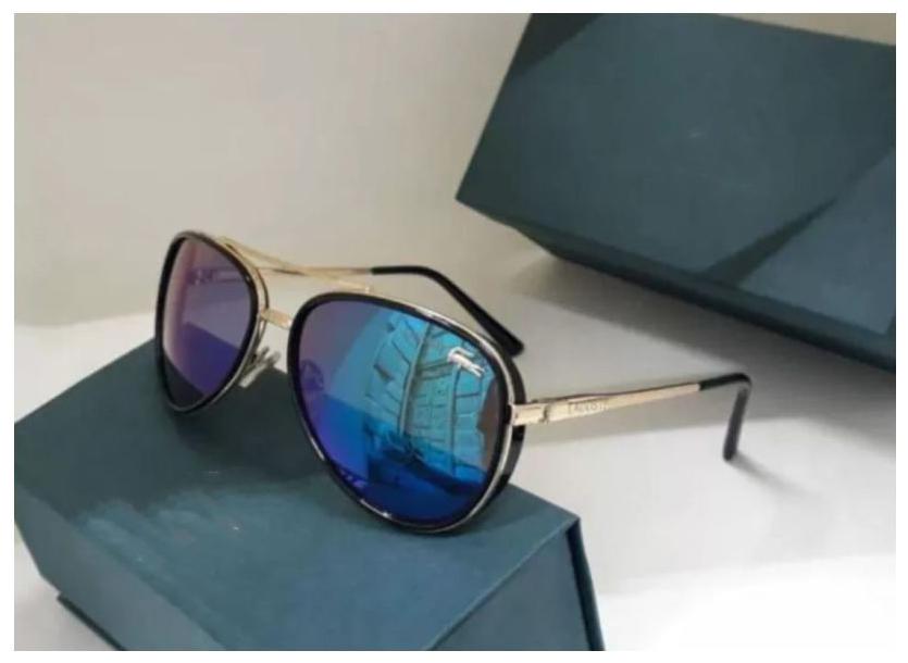 

Mr Goggles Blue Rectangle Sunglasses for Men Women