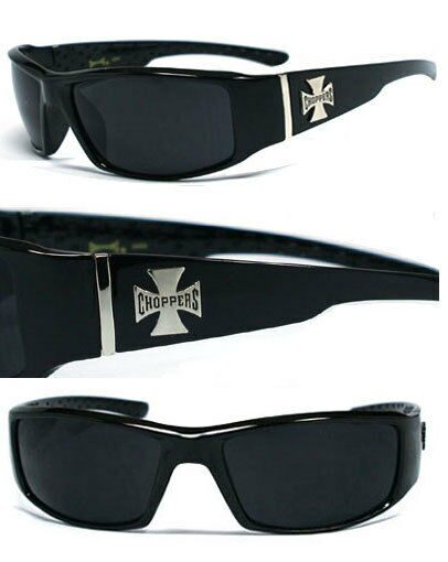 

New Choppers Bikers Mens Discounted Sunglasses - Cross logo C38