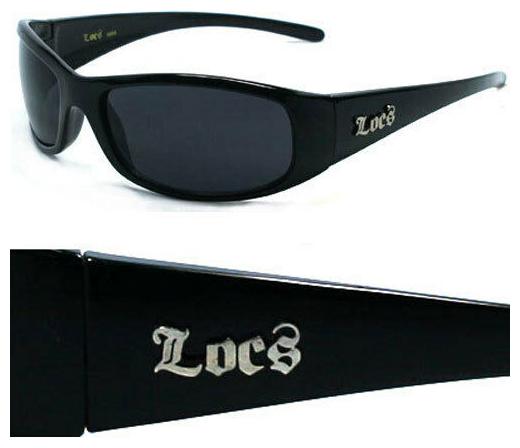 

New Locs Men Cholo UV400 Sunglasses - Black - LC25
