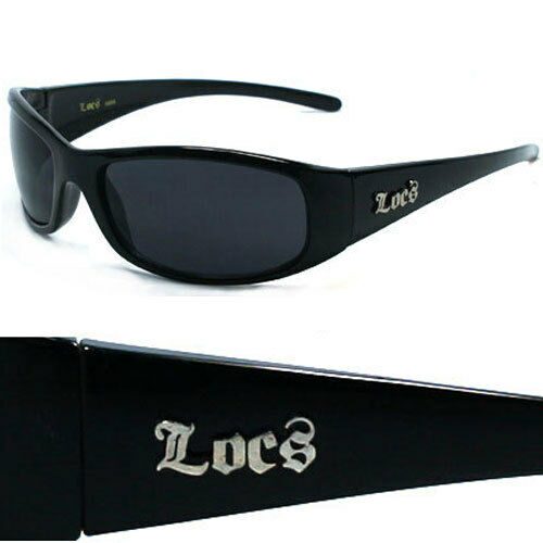 

New Locs Men Cholo Sunglasses Free Pouch - Black - LC25