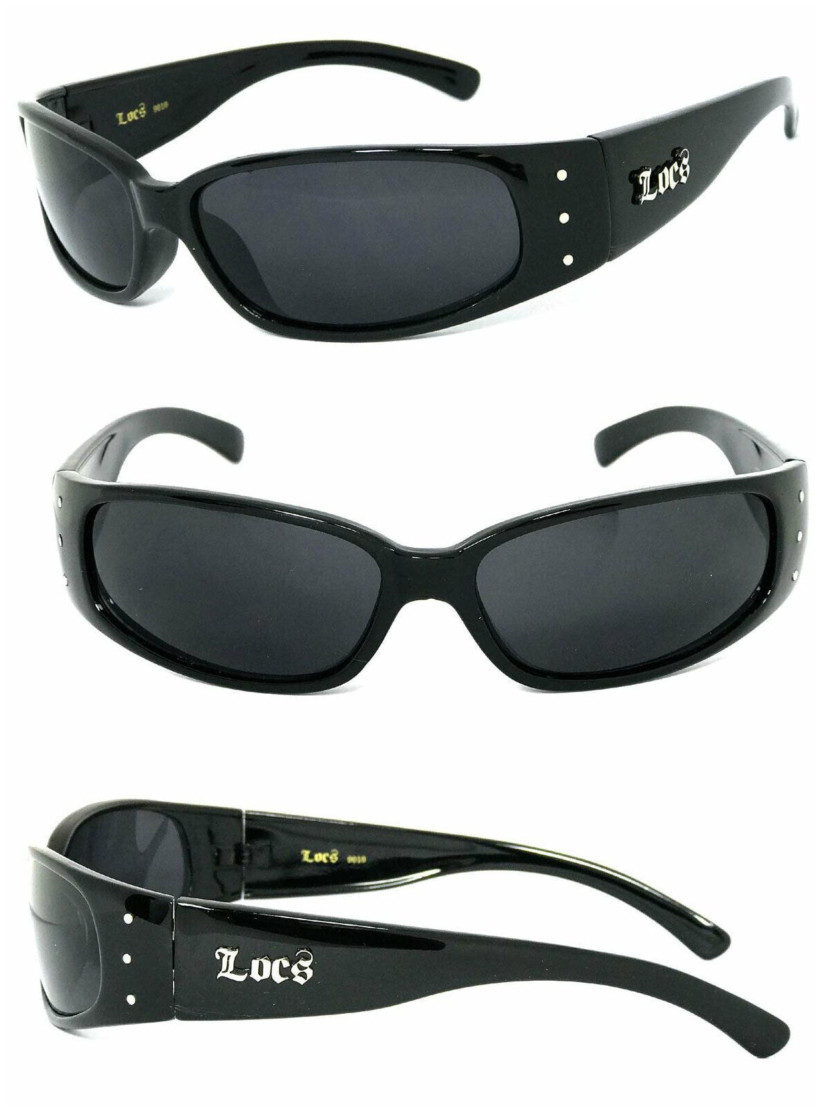

Retro Locs Black Biker Shades Original Gangster Shades Mens Sunglasses Limited