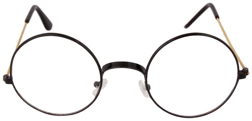 

Round Transparent Golden Black Sunglasses For Mens And Womens