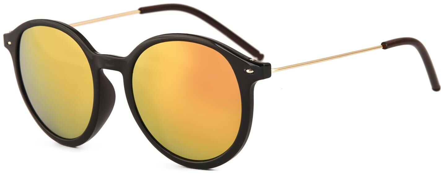 

Royal Son UV Protected Round Sunglasses For Men And Women (WHAT5330 48 Red Mirrored Lens)