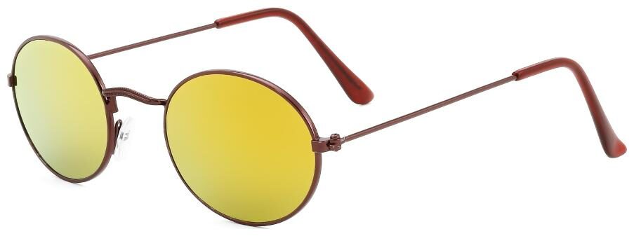 

Royal Son UV Protected Round Sunglasses (WHAT3830 51 Red Mirrored Lens)