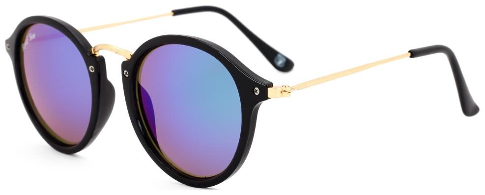 

Royal Son UV Protected Round Sunglasses For Men and Women (RS005RD 47 Blue Mirrored Lens)