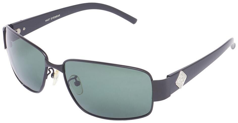 

Vast TAC Polarized Rectangular Unisex Sunglasses (3205 C1 BLACK GREEN)
