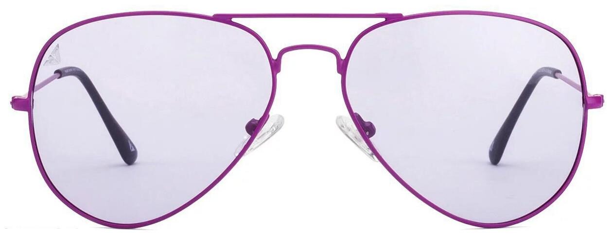 

Vincent Chase By Lenskart Purple Blue Aviator Full Rim Sunglasses For Men Women UV Protected Medium VC 5158 P