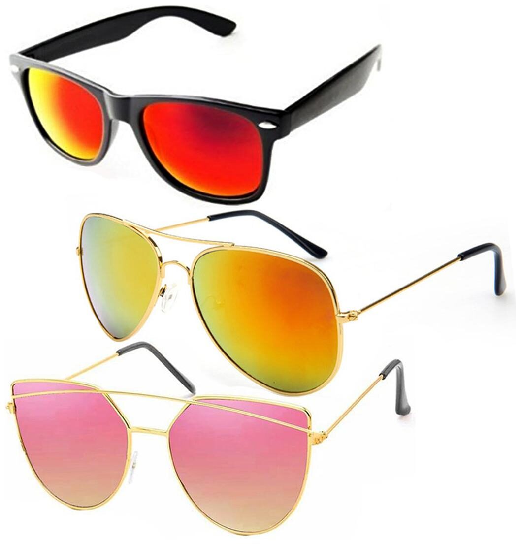 

Vitoria Stylish Sunglasses With Box For Men Women Boys Girls (Pack Of 3)