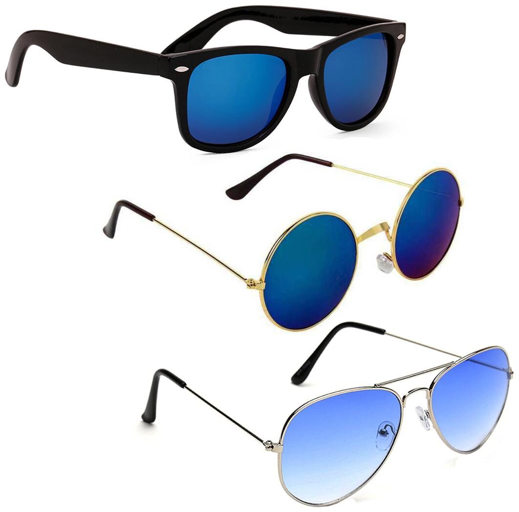 

Vitoria Stylish Fashionable Sunglasses With Box For Men Boys (Pack Of 3)