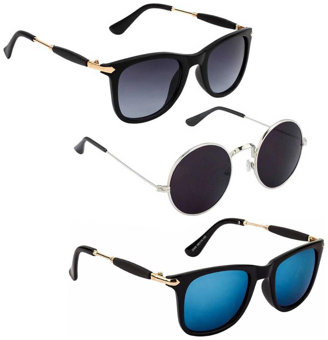 

Vitoria Stylish Fashionable Sunglasses With Box For Men Boys (Pack Of 3)