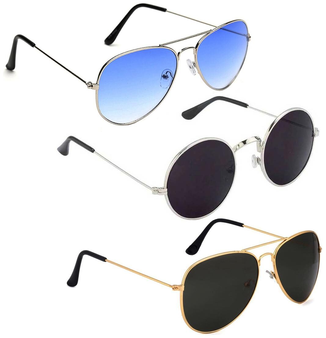 

Vitoria Stylish Fashionable Sunglasses With Box For Men Boys (Pack Of 3)