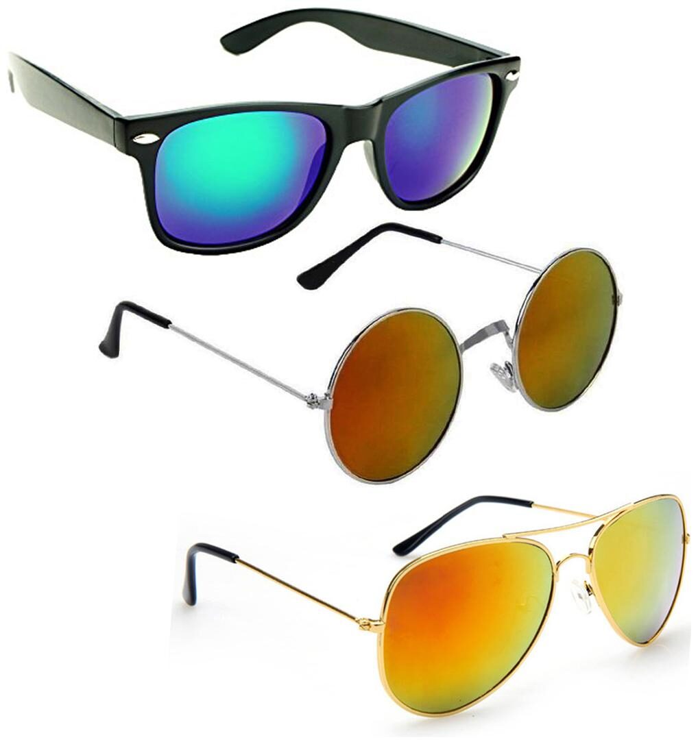 

Vitoria Stylish Fashionable Sunglasses With Box For Men Boys (Pack Of 3)
