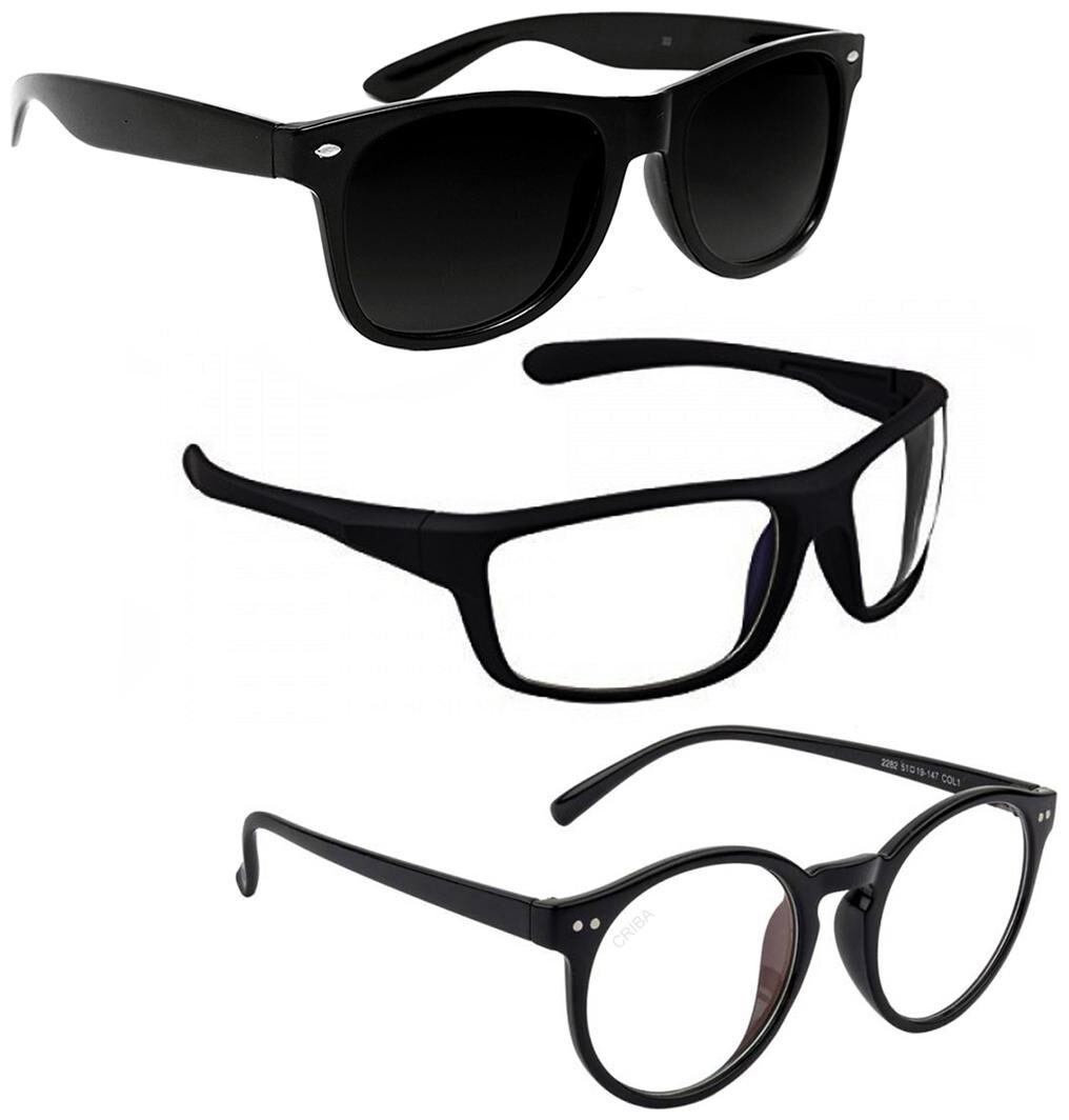 

Vitoria Stylish Fashionable Sunglasses With Box For Men Boys (Pack Of 3)