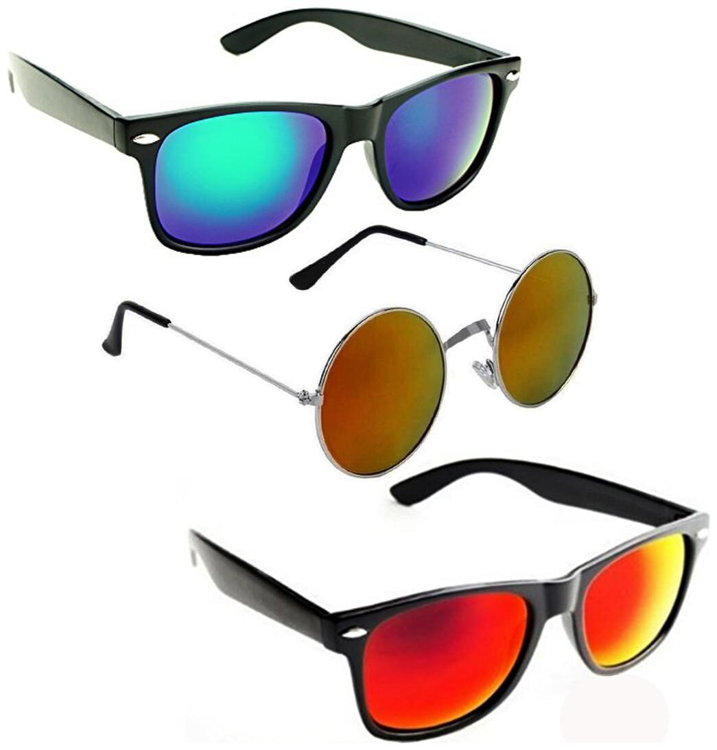 

Vitoria Stylish Fashionable Sunglasses With Box For Men Boys (Pack Of 3)