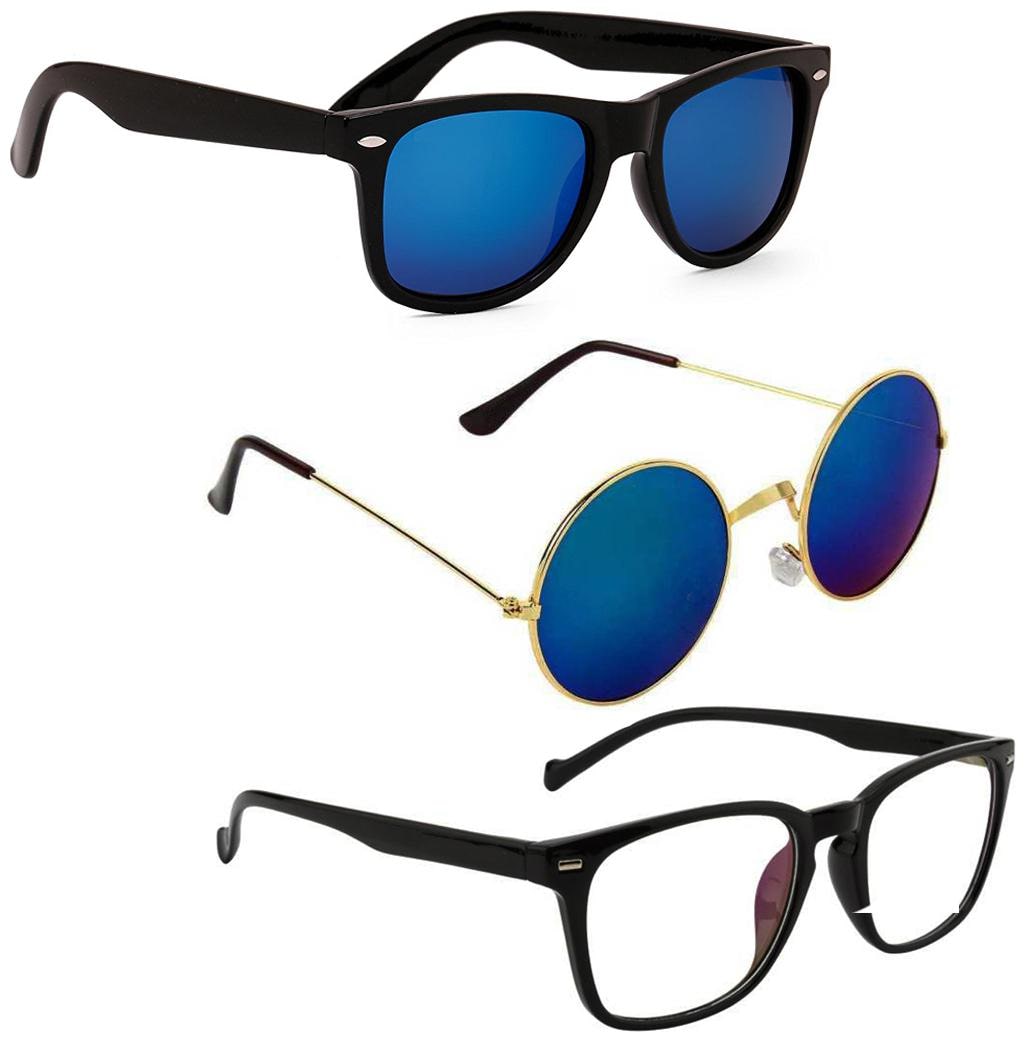 

Vitoria Stylish Fashionable Sunglasses With Box For Men Boys (Pack Of 3)