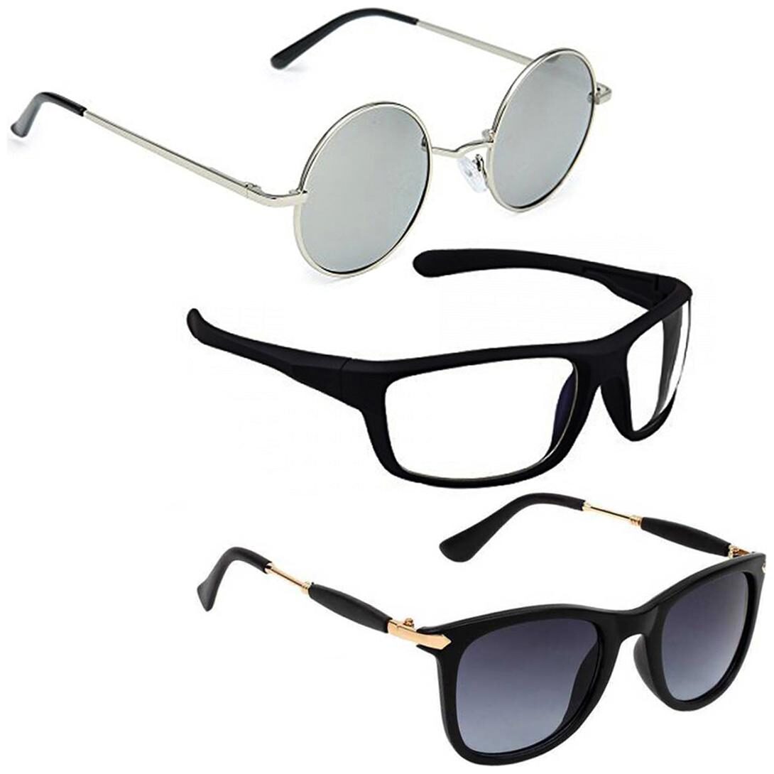 

Vitoria Stylish Fashionable Sunglasses With Box For Men Boys (Pack Of 3)