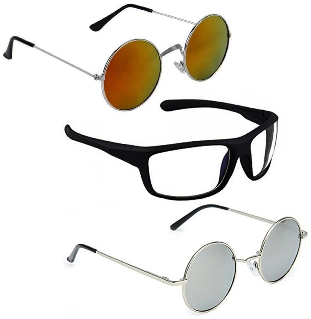 

Vitoria Stylish Fashionable Sunglasses With Box For Men Boys (Pack Of 3)