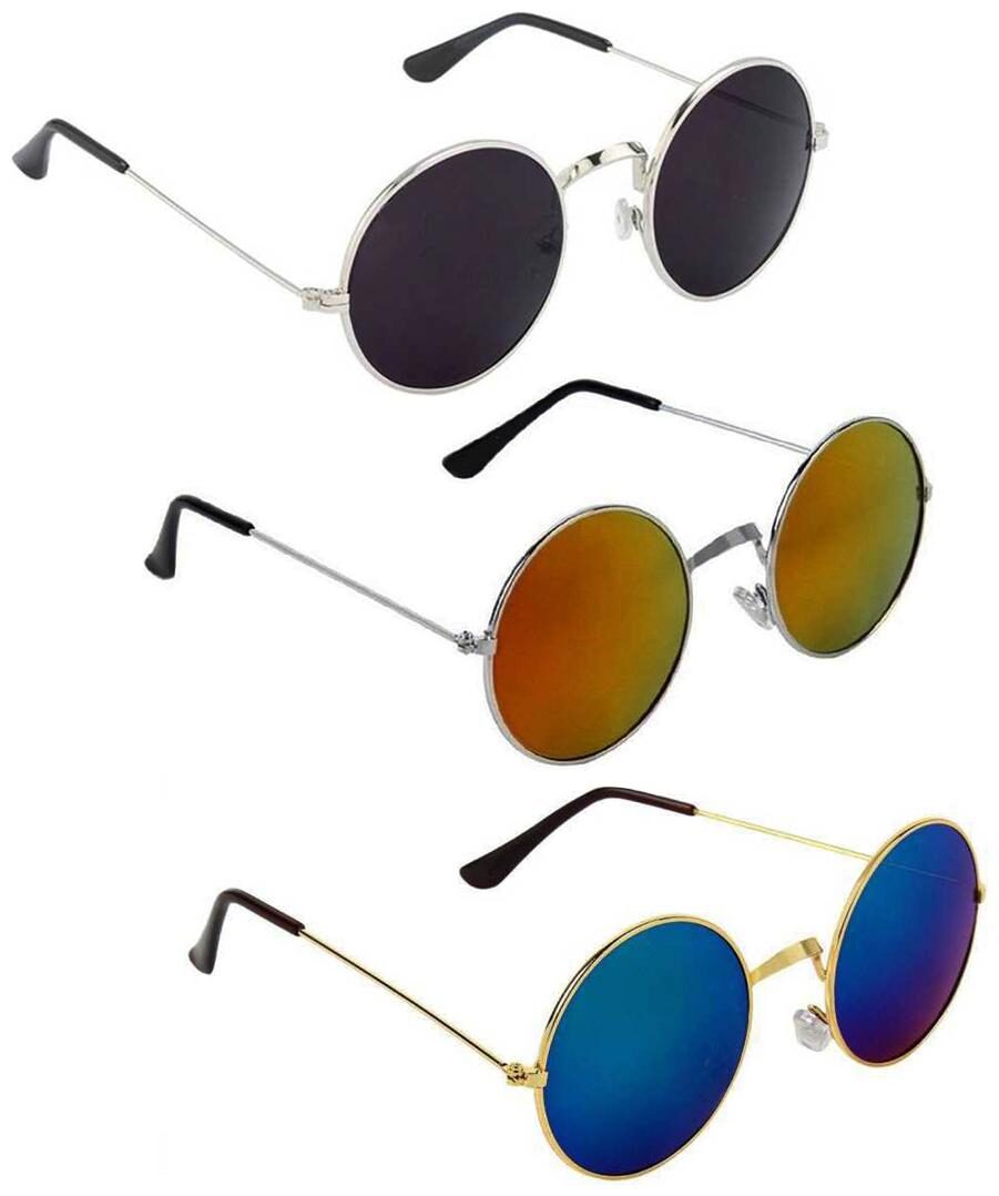 

Vitoria Stylish Fashionable Sunglasses With Box For Men Boys (Pack Of 3)