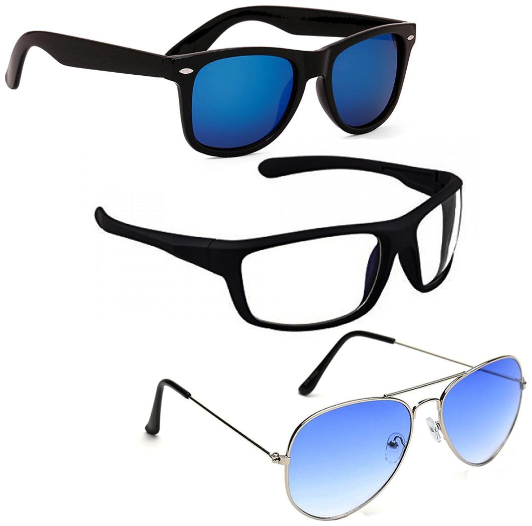 

Vitoria Stylish Fashionable Sunglasses With Box For Men Boys (Pack Of 3)