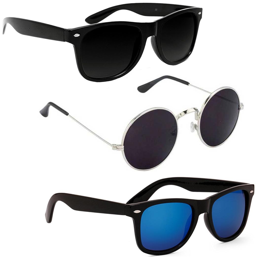 

Vitoria Stylish Fashionable Sunglasses With Box For Men Boys (Pack Of 3)