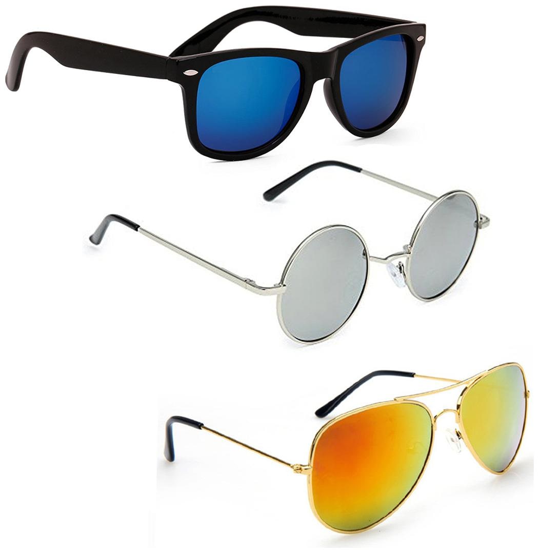 

Vitoria Stylish Fashionable Sunglasses With Box For Men Boys (Pack Of 3)