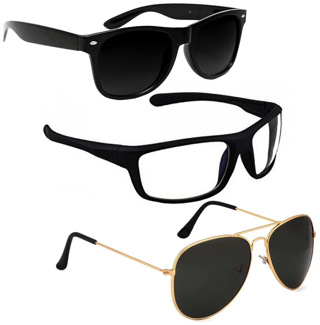 

Vitoria Stylish Fashionable Sunglasses With Box For Men Boys (Pack Of 3)