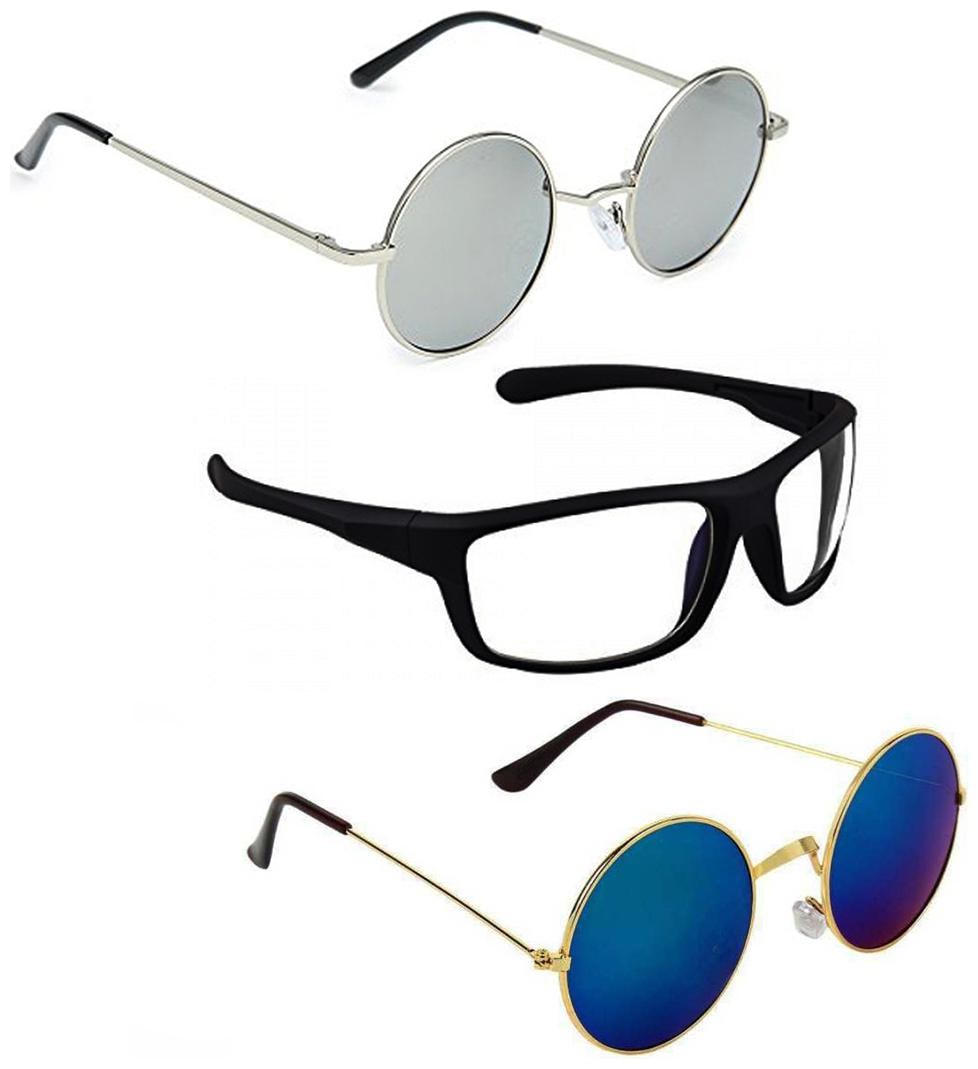 

Vitoria Stylish Fashionable Sunglasses With Box For Men Boys (Pack Of 3)