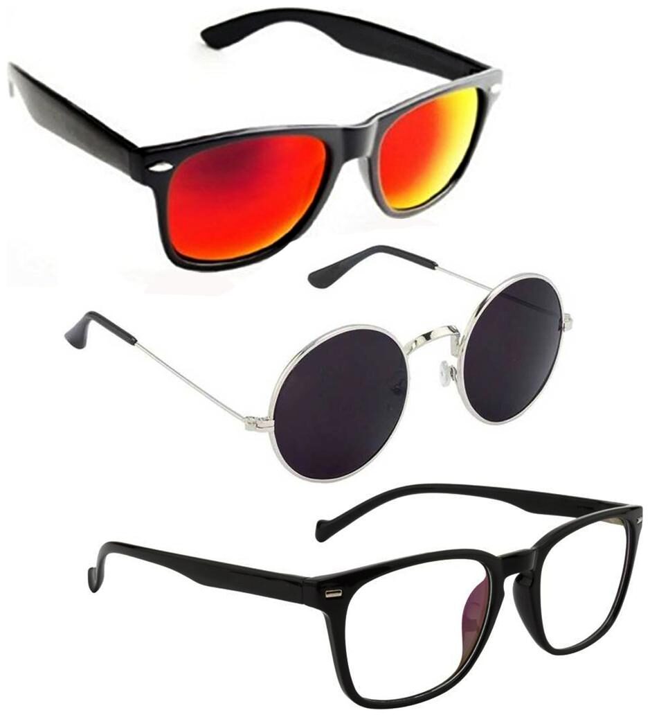 

Vitoria Stylish Fashionable Sunglasses With Box For Men Boys (Pack Of 3)