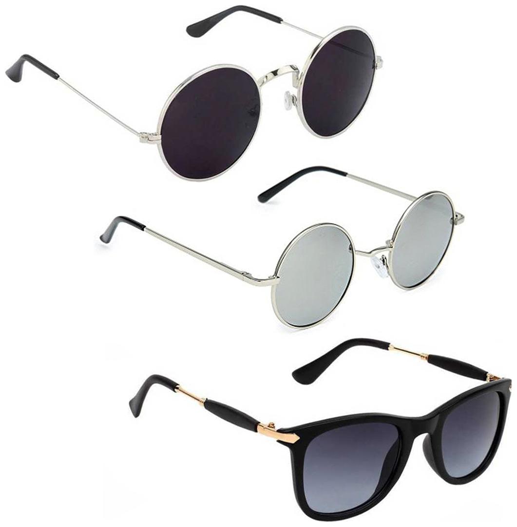 

Vitoria Stylish Fashionable Sunglasses With Box For Men Boys (Pack Of 3)