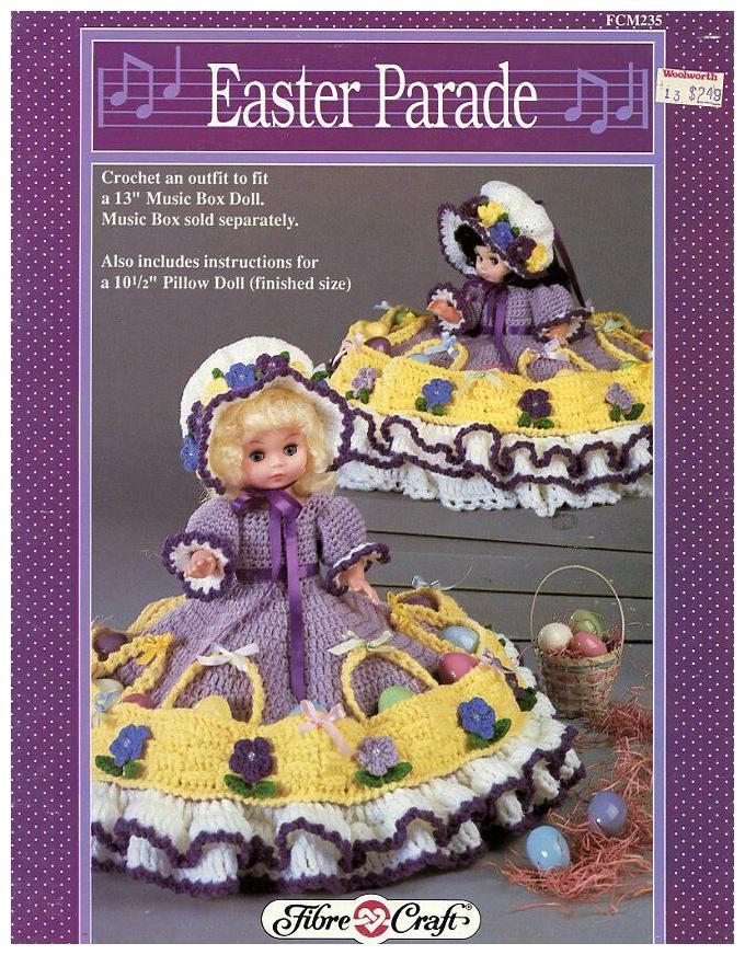 Fibre Craft Knitting Pattern Fcm385 Swiss Miss Alpine Dress For 13 Waxlook Doll