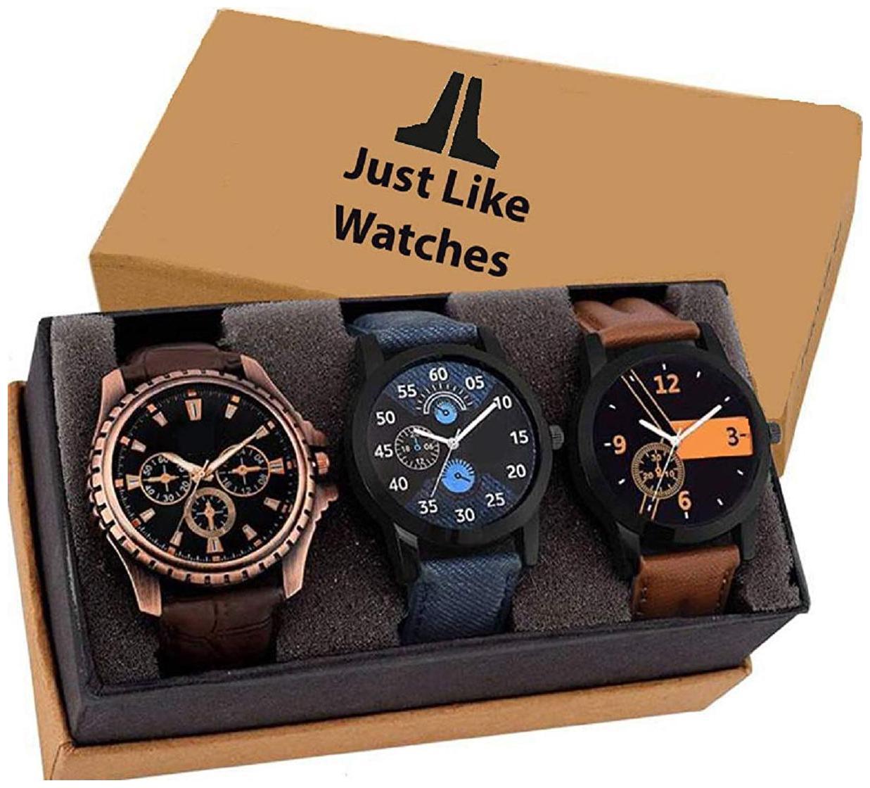 

A Square Created New Multi-Coloured Latest Designer Analog Waches Combo Set For Men Pack Of - 3 AN-COMBO-01-02-Min