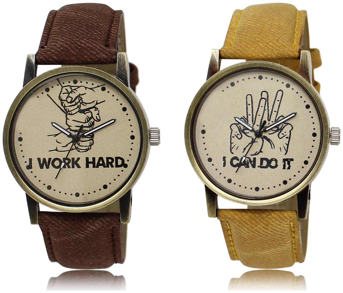 

ACNOS MOST DESIRABLE ATTRACTIVE LATEST ANALOG WATCHES COMBO FOR HANDSOME-GOOD LOOKING MEN PACK OF - 2 LR29LR30