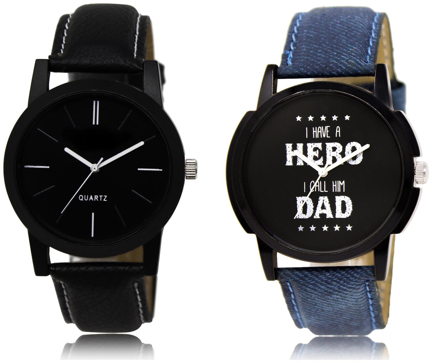 

ACNOS MOST DESIRABLE ATTRACTIVE LATEST ANALOG WATCHES COMBO FOR HANDSOME-GOOD LOOKING MEN PACK OF - 2 LR05LR07