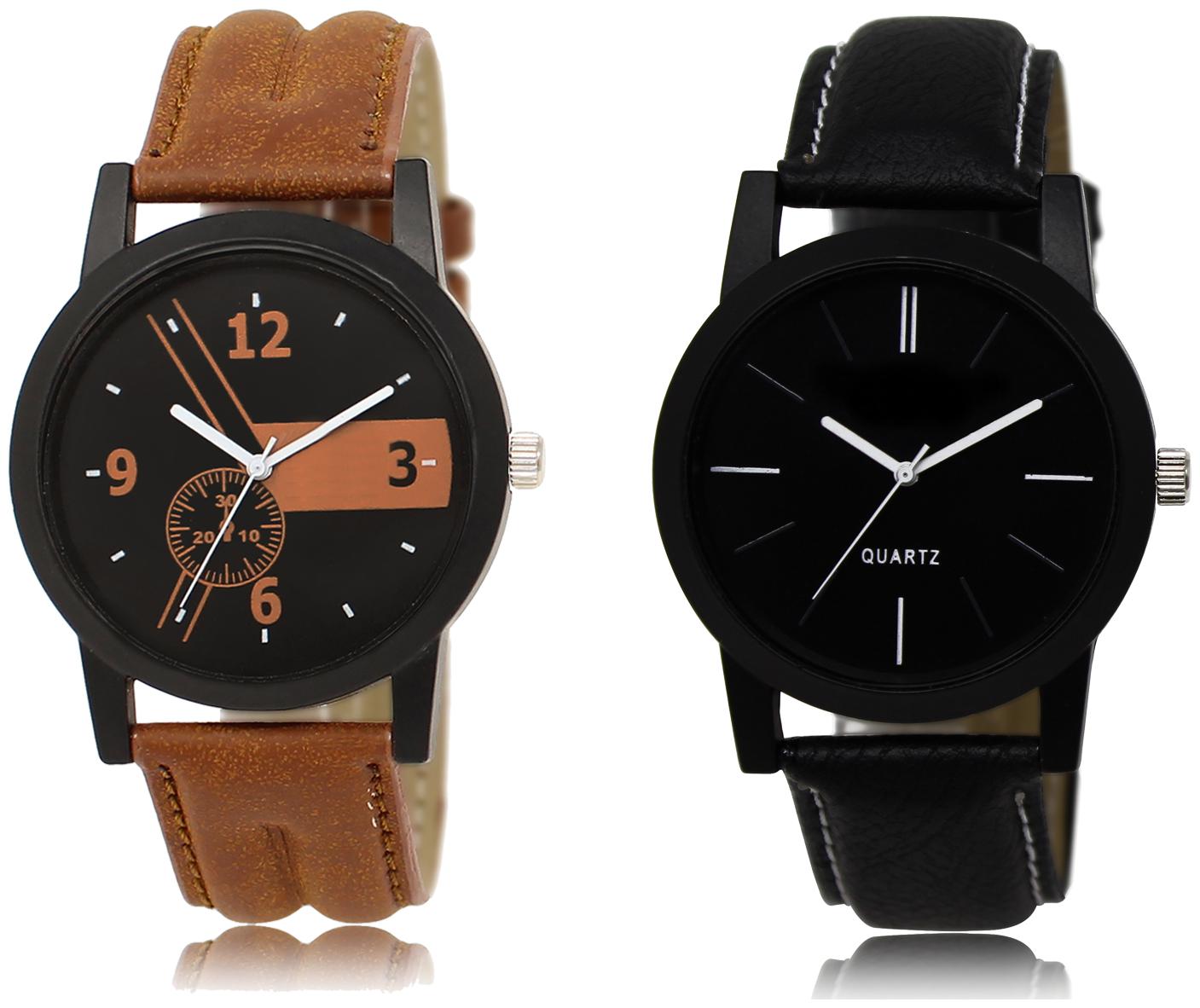 

Acnos Slim Line Leather Belt Most Likely Super Quality Premium Analog Watch Combo For Men ( AC01-05)