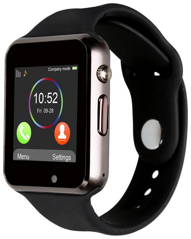 

Adlyn A5Y Bluetooth Smart Watch Touchscreen Smart Wrist Watch Smartwatch Phone Fitness Tracker with SIM SD Card Camera Pedometer Compatible iOS iPhone Android for Men Women Boys Girls Kids (Silver)