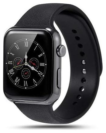 

Adlynlife A9B Bluetooth Smart Watch Touchscreen Smart Wrist Watch Smartwatch Phone Fitness Tracker with SIM SD Card Camera Pedometer Compatible iOS iPhone Android for Men Women Boys Girls (Black)